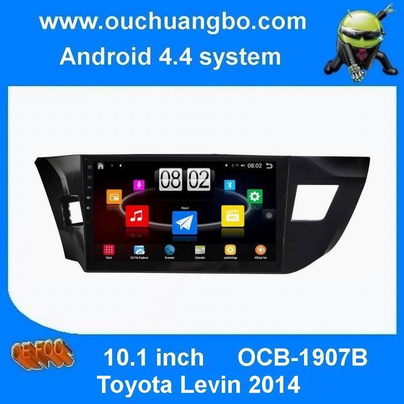 Ouchuangbo car multi media pure android 4.4 for Toyota Levin 2014 support gps navi AUX USB