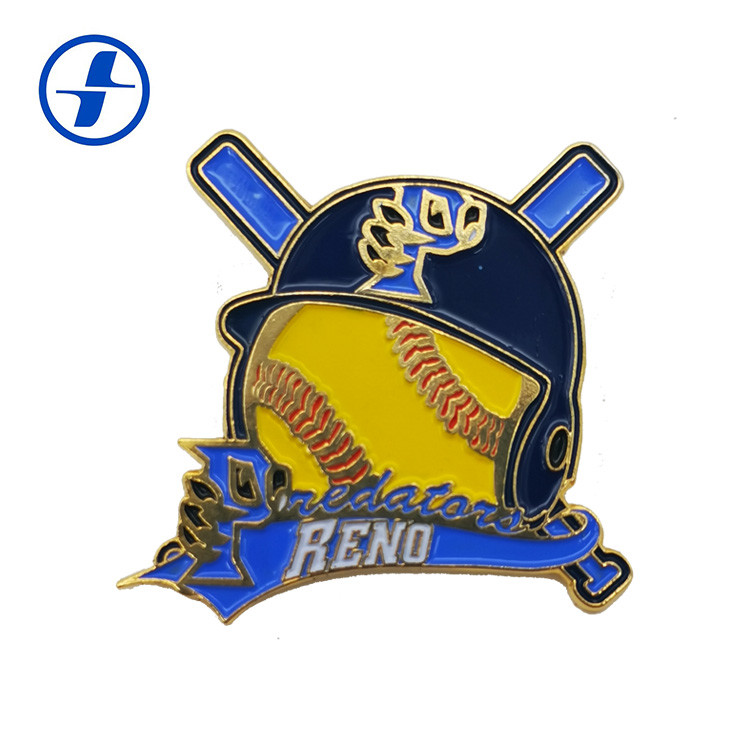 Fashion Sports Trading Pins , Butterfly Clutch Custom Baseball Pins