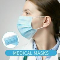 Buy cheap 3 Ply Disposable KN95 Face Mask High Elastic Flat Ear Strap 17.3cm X 9.3cm product