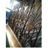 Buy cheap Panel Gold Stainless Steel Screen Laser Cut Metal Room Divider Design Decorative Metal Partition Wall For Living Room from wholesalers