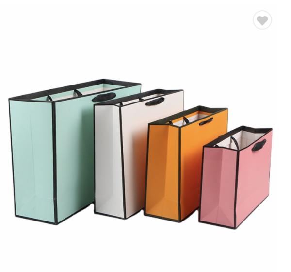 Buy cheap 2022 Large Shopping Wide Gusset Paper Bags Pantone Colored Paper Gift Bags from wholesalers