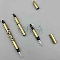 Buy cheap 3 in 1 OEM ODM custom eyebrow pencil mold makeup eyeliner pen cosmetic packaging product