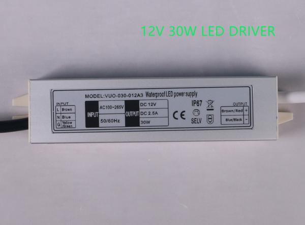 Buy cheap Heatproof 2.5A Outdoor 12V Power Supply , Anticorrosive LED Driver LED Strip from wholesalers