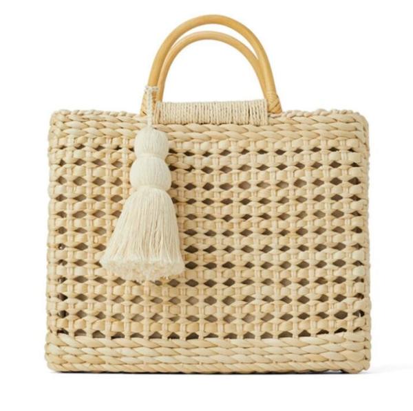 Buy cheap Large Capacity Beach Handbags Rattan Handmade Kintted Travel Bags Handle Bag from wholesalers