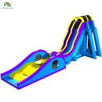 Commercial Party Rental Interesting Crazy Blue Inflatable Water Slide for Kids