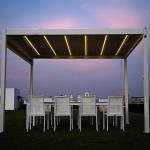 Aluminum Outdoor Retractable Canopy Pergola Outdoor Courtyard Leisure Pavilion