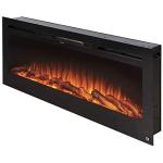 Wall Mounted Electric Fireplace with 9 Colors Flame Household 36 Inch Private