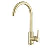 Buy cheap Promotion Durable Deck Mounted Single Handle Brass Color Kitchen Water Faucet Steel 304/316 Material from wholesalers