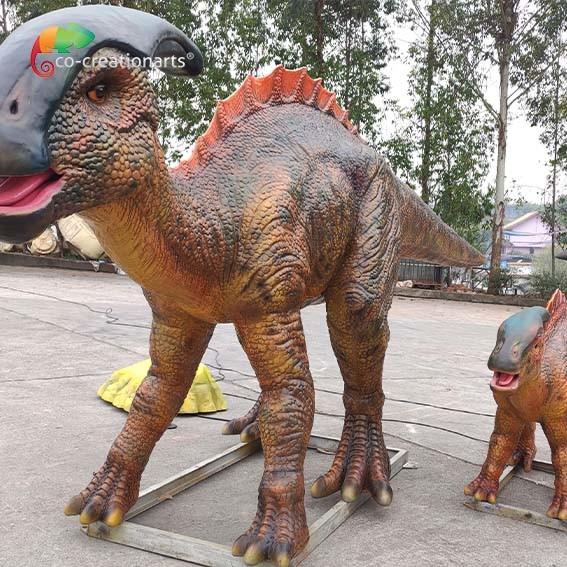 Buy cheap Theme Park Life Size Animatronic Dinosaur Parasaurolophus Realistic Dinosaur Model For Amusement Park from wholesalers