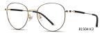Unisex Round Metal Eyeglasses Frames With Acetate Temple