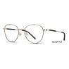 Buy cheap Unisex Round Metal Eyeglasses Frames With Acetate Temple from wholesalers