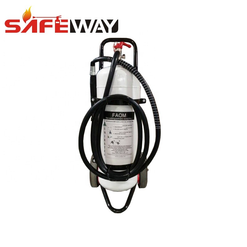 25L High Pressure Foam Fire Extinguisher For Safety And Protection Trolley