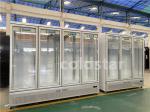 Supermarket Glass Door Upright Display Freezer And Refrigerator With CE