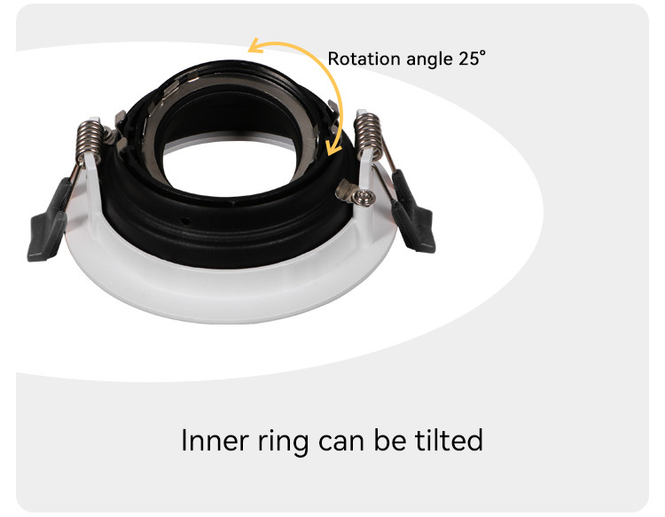 Recessed Spotlight Downlight Frame Anti-Glare GU10 MR16 Commercial Adjustable