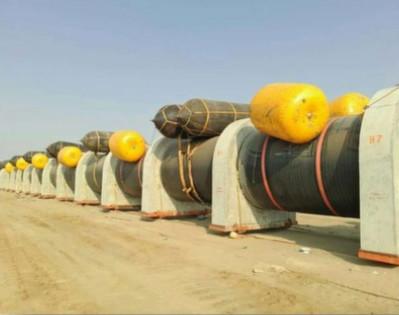 Buy cheap Air lifting buoyancy salvage and refloatation rubber airbag for dock construction from wholesalers