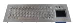 IP65 Stainless Braille Kiosk waterproof keyboard with touchpad , 68 Keys