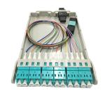 Multimode Mtp To Lc Cassette , 12 Fibers Plastic Fiber Optic Cassette