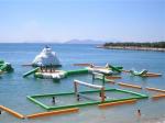 0.9mm PVC Inflatable Beach Volleyball Court For Inflatable Water Parks