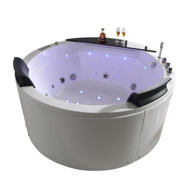 Buy cheap Freestanding Round Whirlpool Bathtub With Jets Swim Spa Hot Tub 1700MM from wholesalers