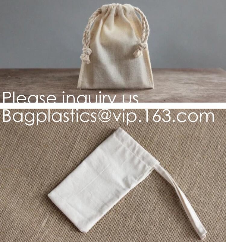 Cotton Reusable Grocery Bags, Produce Bags, Jewelry Pouch, Muslin Brewing bags, Linen Sachet bags, Spice bags, Christmas