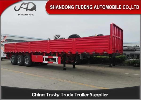 Buy cheap Mechanical Suspension 40T 3 Axles 0.9m Side Wall Semi Trailer from wholesalers