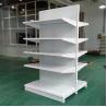Buy cheap Factory Customized Color Size Logo white supermarket rack single sided grocery store shelves supermarket gondola shelving from wholesalers