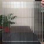 1830*2440/1830*3660 Ribbed Pattern Glass for Apartment Building Construction
