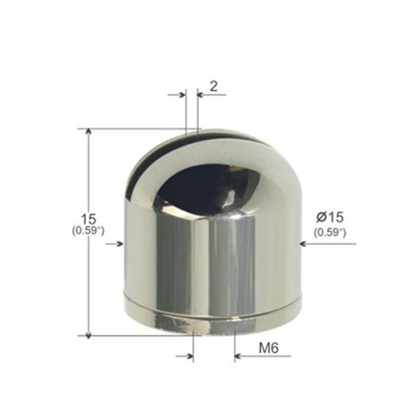 Buy cheap Wire Rope Ceiling Parts Stainless Steel Hemispherical With Groove YW86247 from wholesalers