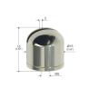 Buy cheap Wire Rope Ceiling Parts Stainless Steel Hemispherical With Groove YW86247 from wholesalers