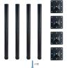 Buy cheap 220LBS Modern Metal Table Legs 28 Inch Adjustable Table Legs Set Of 4 from wholesalers