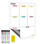 Erasable Magnetic Fridge Calendar for Family To Do List Weekly Monthly Daily