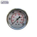 60Mpa 70Mpa Heavy Duty High Pressure Gauge Back Mount 1 Year Warranty