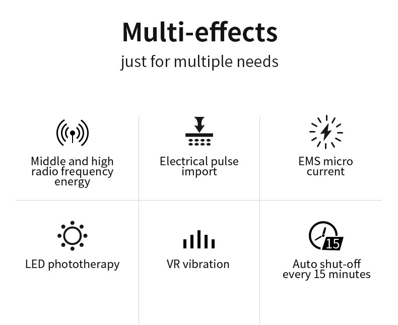 Skin Tightening 5 Modes 12W Led Light Facial Machine
