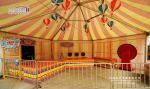 Colorful Outdoor Event Tents , Round Marquee Tent with Colorful Roof Cover