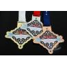 Buy cheap Gold / Silver / Copper Die Cacting Metal Award Medals One Side With Soft Enamel from wholesalers