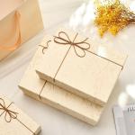 Solid Color Christmas Rigid Gift Packaging Box Cardboard Paper Packaging Box