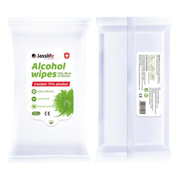 Buy cheap Antibacterial 75% Alcohol Disinfectant Wipes 10 Pcs 200mm X150mm from wholesalers