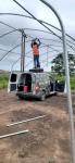 Single Span Greenhouse Simple Frame Poly Tunnel Film Greenhouse For Agricultural
