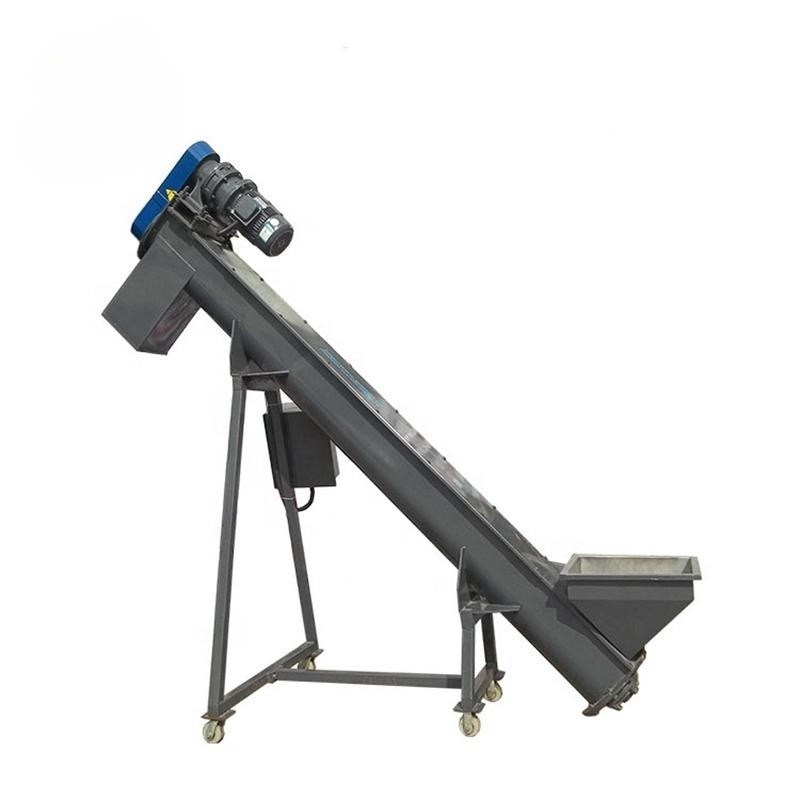 OEM Custom Plastic Screw Loader Feeder Screw Conveyor for Waste Recycling Lines