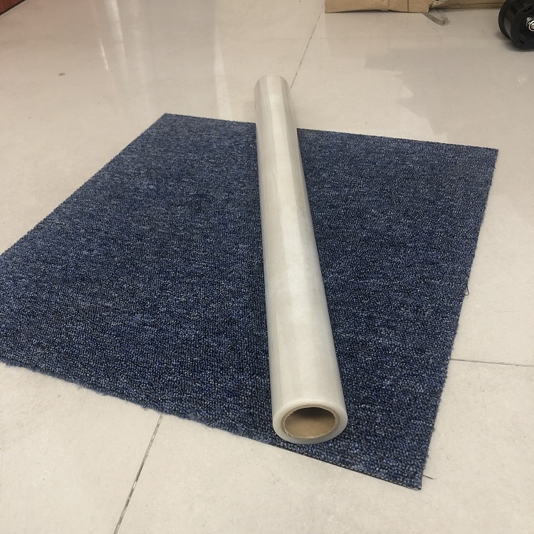 1.5 Inch 38 Mm Paper Tube Small Size Transparent Temporary Carpet Floor Protection Film Automotive Carpet Protect Roll