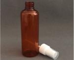 Dark Brown PET Round Shoulder 100ml Spray Bottle For Alcohol Disinfectant