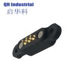 1 2 3 A Waterproof Magnetic Pogo Pin Connector 2 3 4 5 6 Pins Spring Loaded
