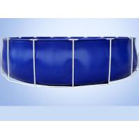 Buy cheap 50000 Liters Folding Tarpaulin Fish Pond , Blue Color Aquarium Fish Tank With product