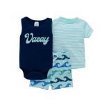 Children's Outfit Sets Baby Clothing 3Pcs Children's Cotton Print Clothing