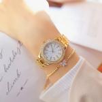 Golden 3ATM Ladies Watch Gift Set 22cm Ladies Watch And Bracelet Set