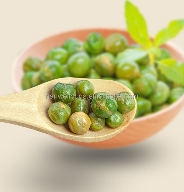 Healthy Snack Wasabi Coated Green Peas Crisp Texture Mustard Green Peas