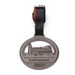 Custom Logo Marathon Running Medal Colorful Ribbon Zinc Alloy
