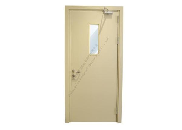 Buy cheap Main Exterior Entry Glass 60minute Fire Rated Steel Doors from wholesalers