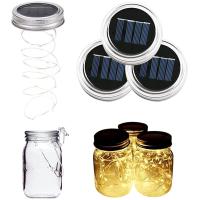 Buy cheap IP65 Outdoor 600mAh 2V Solar Mason Jar Fairy Lights RoHS Approved product
