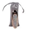 Buy cheap Customized Black Fabric Drawstring Gift Bags Long Velvet Pen Bags from wholesalers